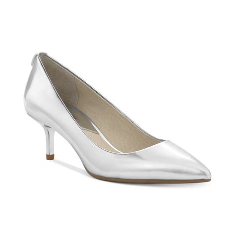 michael kors black flex pumps|michael kors silver kitten heels.